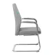 Кресло Бюрократ _JONS-LOW-V/CASHGREY на полозьях серый. Фото товара с разных ракурсов.