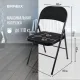 Стул складной  "Golf Plus CF-003 КОМФОРТ", чёрный каркас, чёрная ткань, 532889. Фото товара с разных ракурсов.