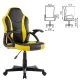 Игровое кресло  "Shark GM-203", экокожа, черное/желтое, 532514. Фото товара с разных ракурсов.