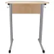 Стол-парта 1-местный нерегулируемый "Умник", 600х500х760 мм, рост 6, серый каркас, ЛДСП клён. Фото товара с разных ракурсов.