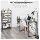 Стол на металлокаркасе BRABIX LOFT CD-002, 1000х500х750 мм, складной, цвет морёный дуб, 641212. Фото товара с разных ракурсов.